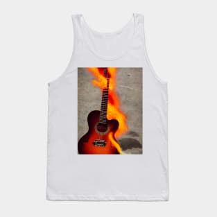 Guitar on Fire Tank Top